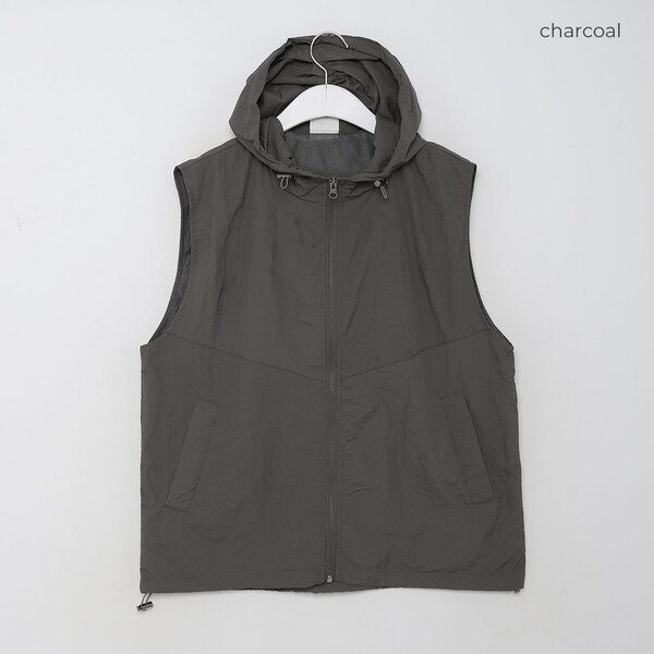 ♡アルチビオ♡ブラック中綿フードベスト♡ ユニセックス)ナイロンフードベスト | ファッション通販サイト NUGU