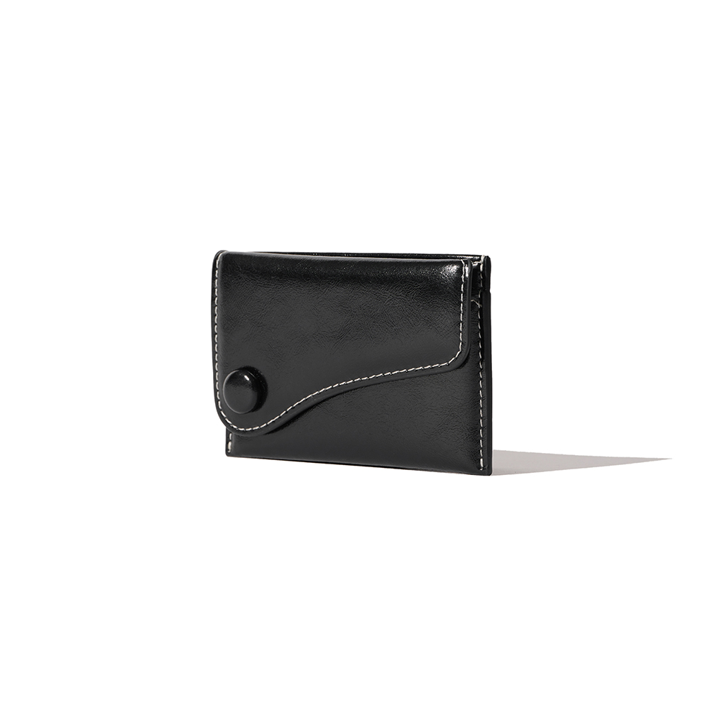 ☆LEMASQUE☆ Dot Saddle Slim Mini Transit Card Wallet Warm G MUSINSA | LEMASQUE Dot Saddle Slim Mini Transportation Card