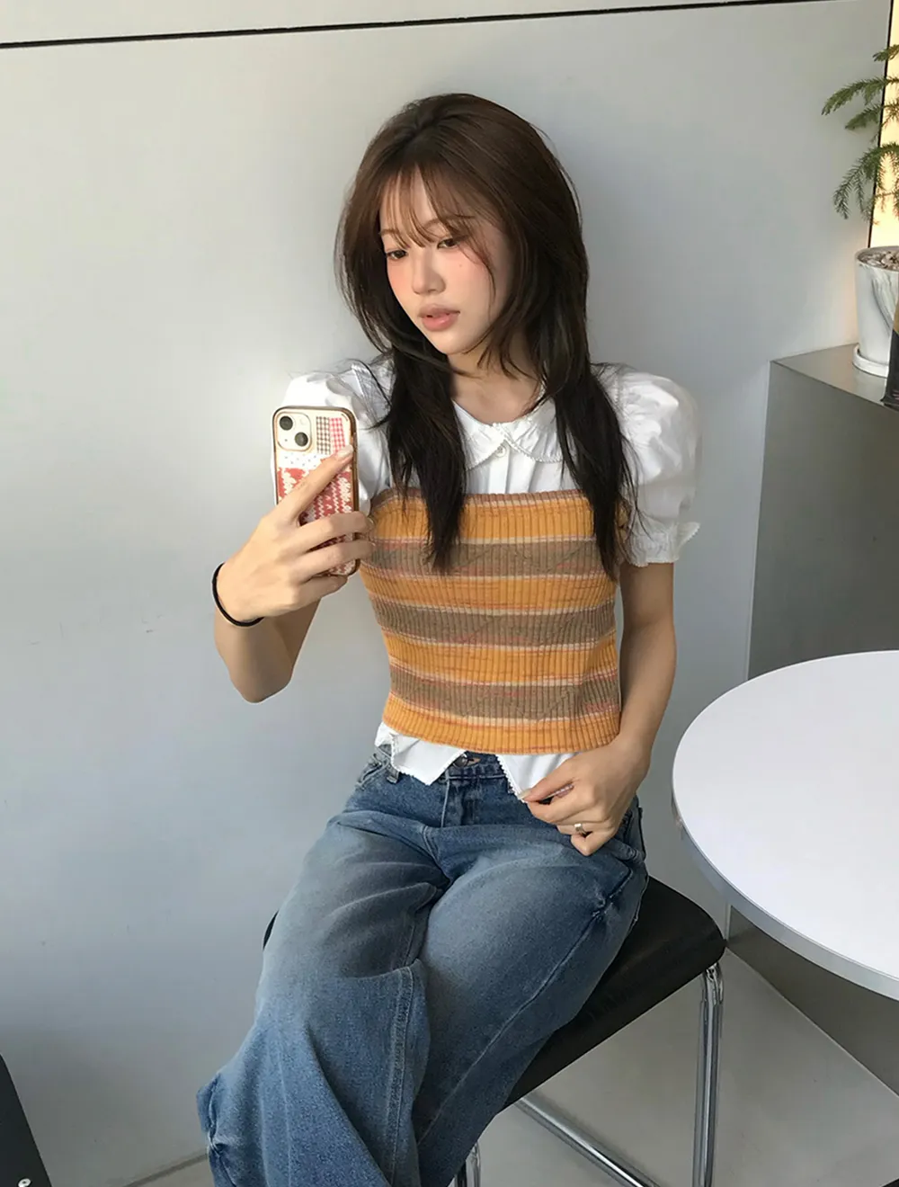 Pep Stripe Knit Sleeveless