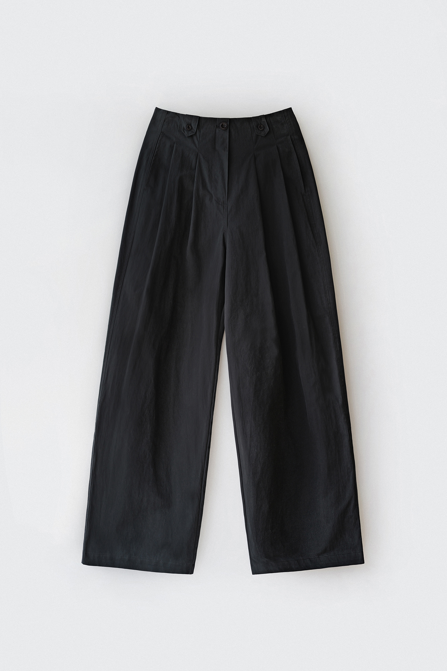 パンツ NOVEL 20%クーポン+最安値挑戦]Amber cotton wide pants (black