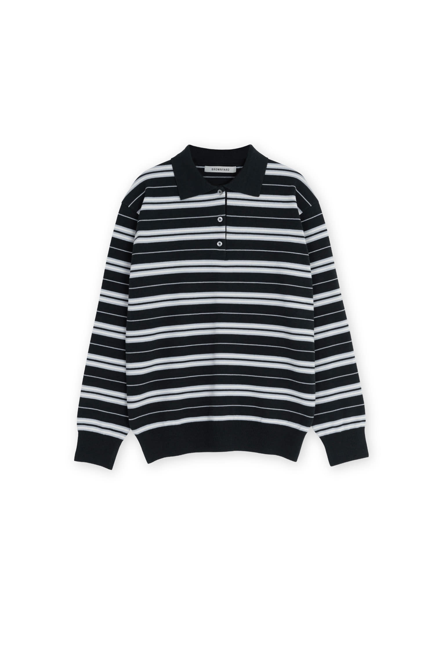 【MUCENT】Emma V-neck Striped Long Sleeve T-Shirt★追跡可 MUSINSA公式 | MUCENT Emma V-neck Striped Long Sleeve T-shirt