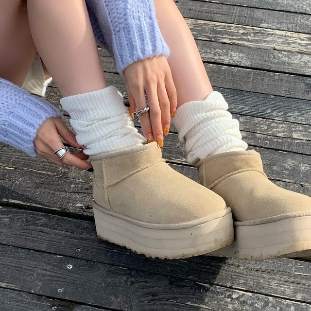 リブレッグウォーマー | ファッション通販サイト NUGU