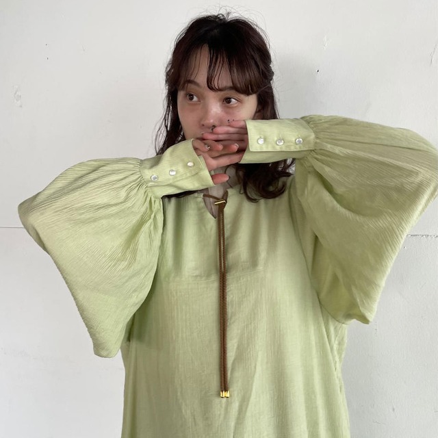オリジナルシャツワンピース(ライトグリーン) | ファッション通販