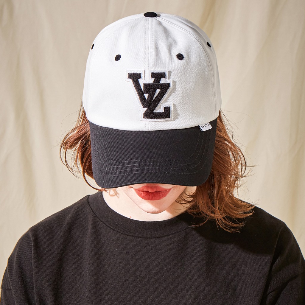 VARZAR] VZ Applique Twotone Over Fit Ball Cap Blue
