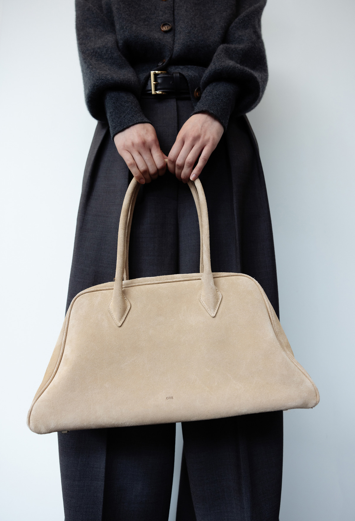 Curvy Bag Suede Beige | ファッション通販サイト NUGU