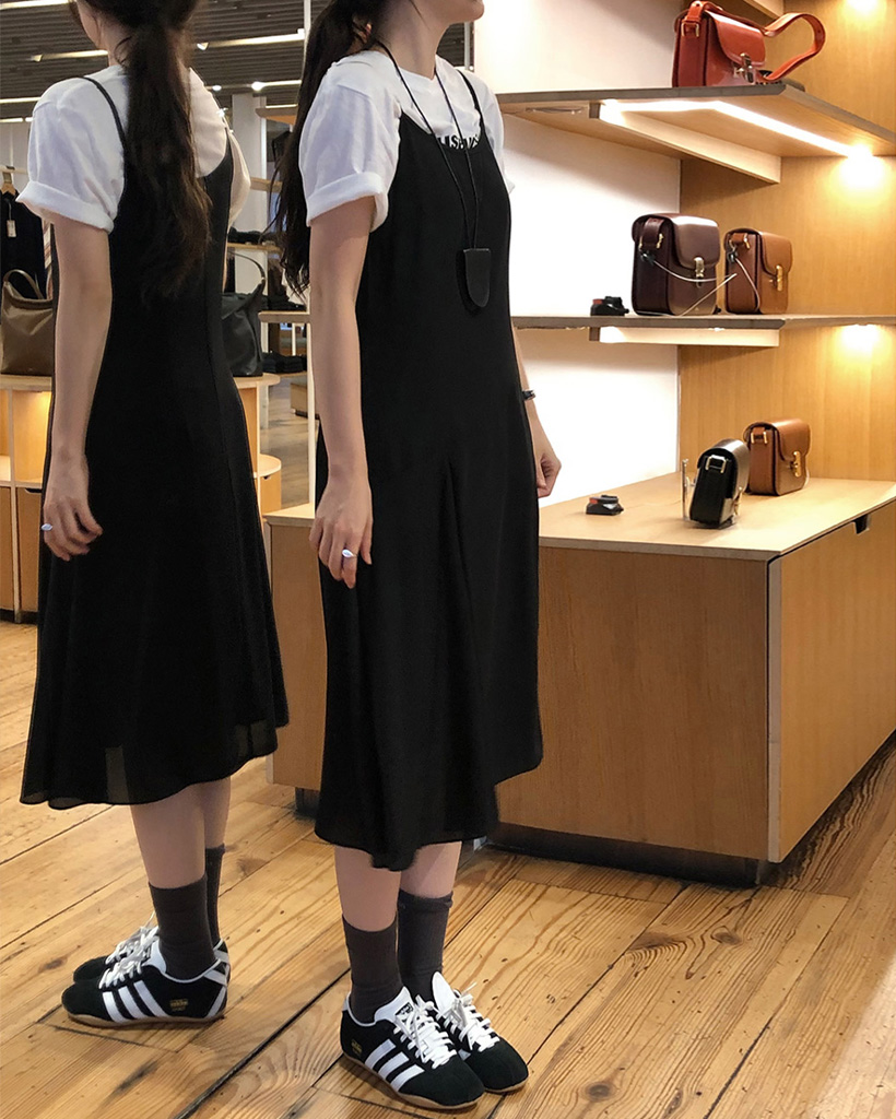 tricot COMME des GARCONS シースルーキャミソールワンピ