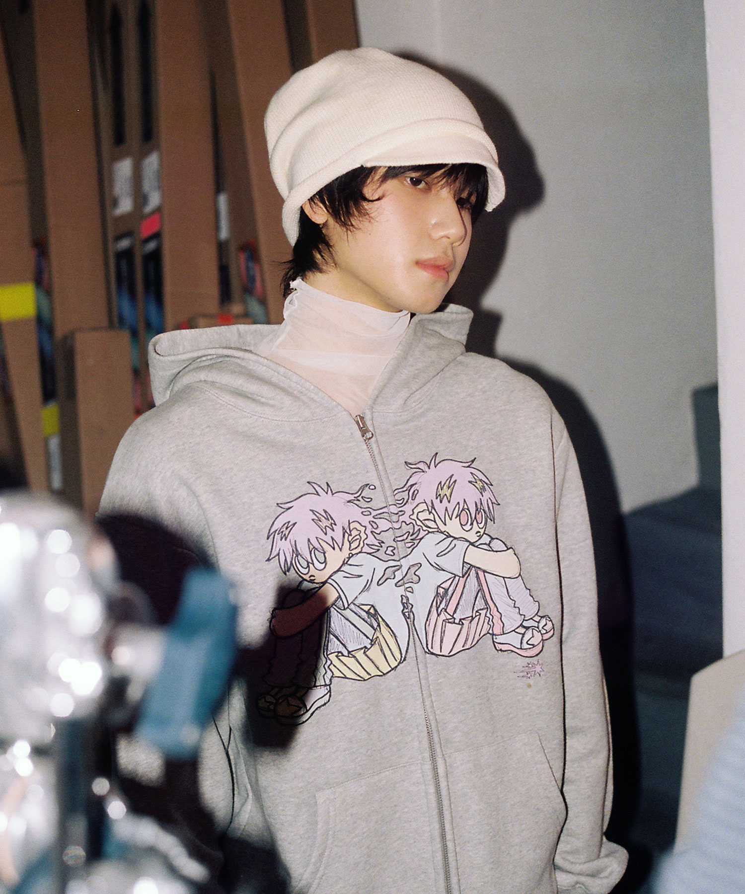 NGC BOY HOODIE ZIP UP_GREY(NG2FSUM482A) | ファッション通販