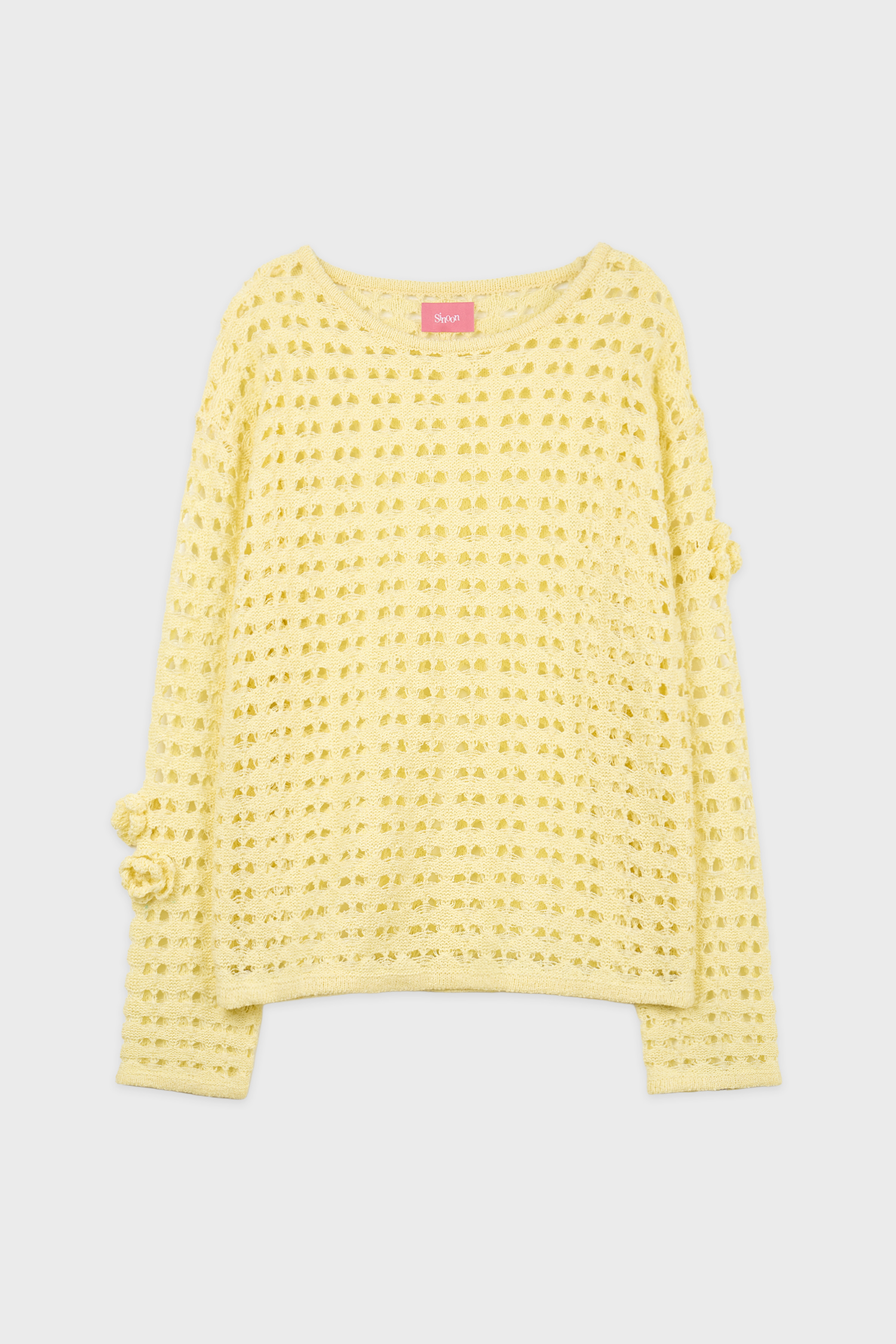 Flower Crochet Knit (Lime)