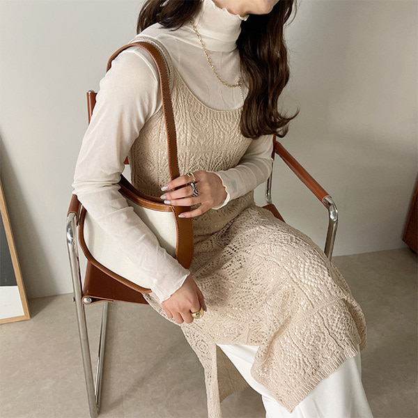 *ˊᵕˋ*♡プロフ必読★かぎ針編風＊レース＊ビスチェノースリーワンピース ˊᵕˋ*♡プロフ必読様専用☆かぎ針編風＊レース＊ビスチェノースリー