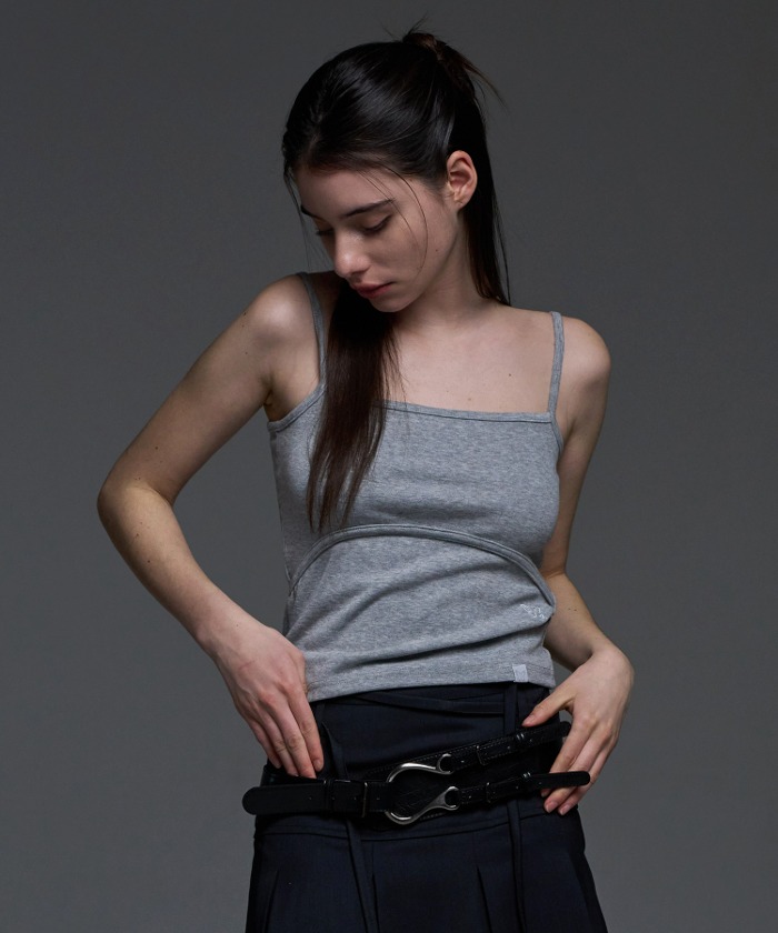 [NF] SLOP SLEEVELESS (MELANGE GRAY)_F24QB270