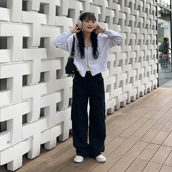 クロップド2wayパーカー | ファッション通販サイト NUGU