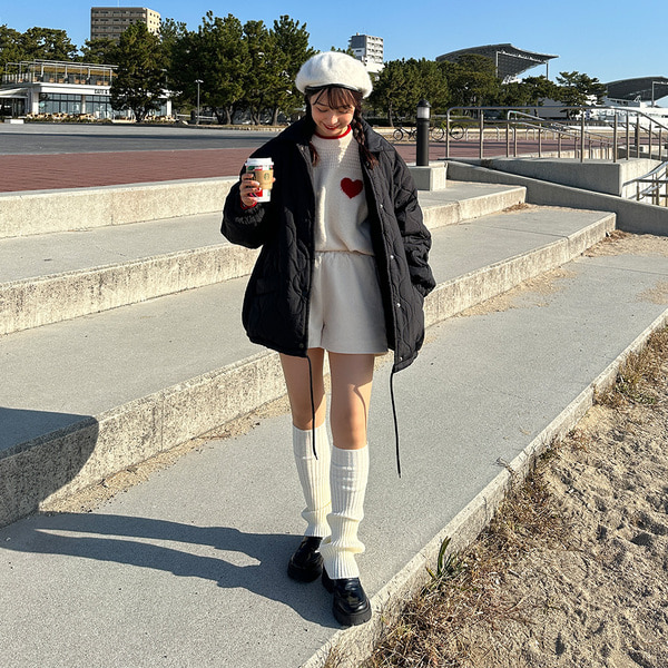 誰もに向けたルーズレッグウォーマー hazama HOOK】for girls ダメージ加工ルーズソックス レッグウォーマー