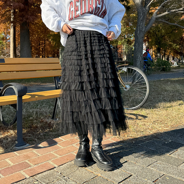 メッシュカンカンスカート | ファッション通販サイト NUGU