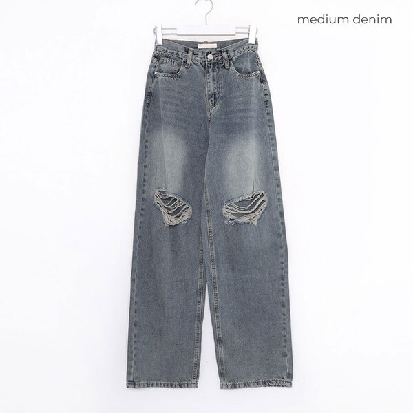 ダメージデニムパンツ | ファッション通販サイト NUGU