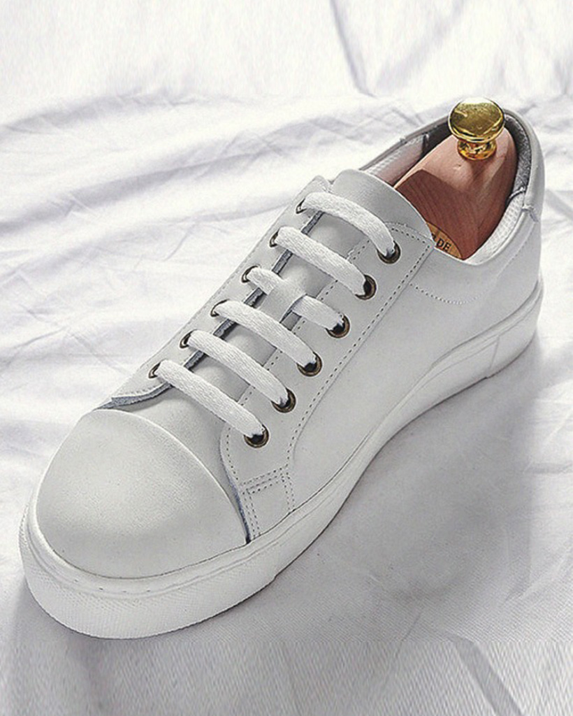 [7cm厚底]ハンドメイドレザースニーカー