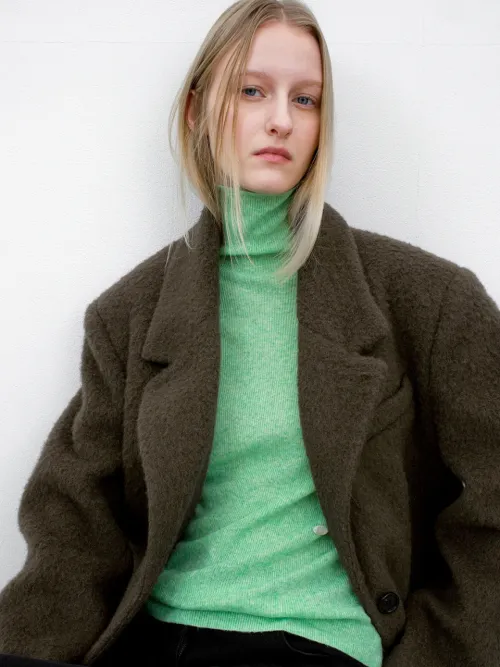 [yu x Atelier Nain] (JK-3053)HAIRY WOOL OVERSIZED JACKET