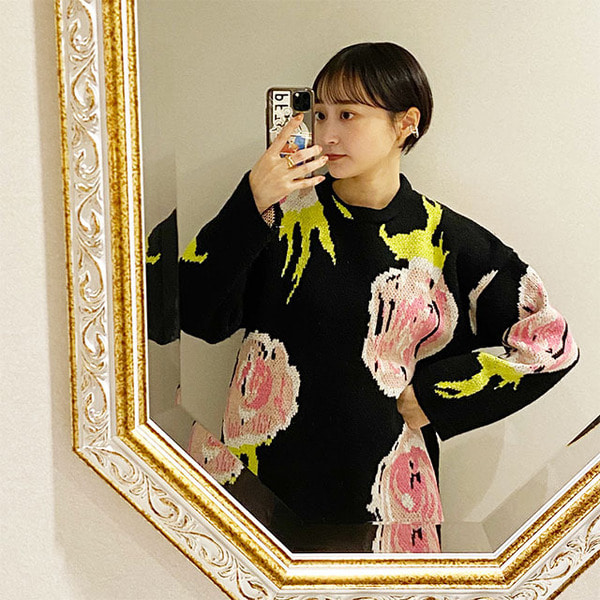 ヴィンテージ花柄ニット | ファッション通販サイト NUGU