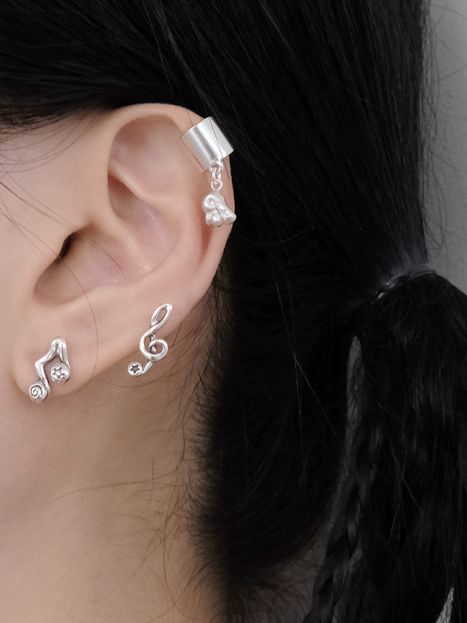 【TEE RING JAY】WHITE ETERNITY EAR CUFF [SVT スングァン着用] Starwhisper ear cuff | ファッション通販サイト NUGU