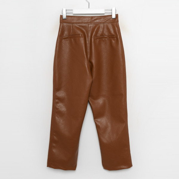 レザー　パンツ　ブラウン DEGNER 新色ブラウン登場 スリムフィットレザーパンツ/SLIMFIT
