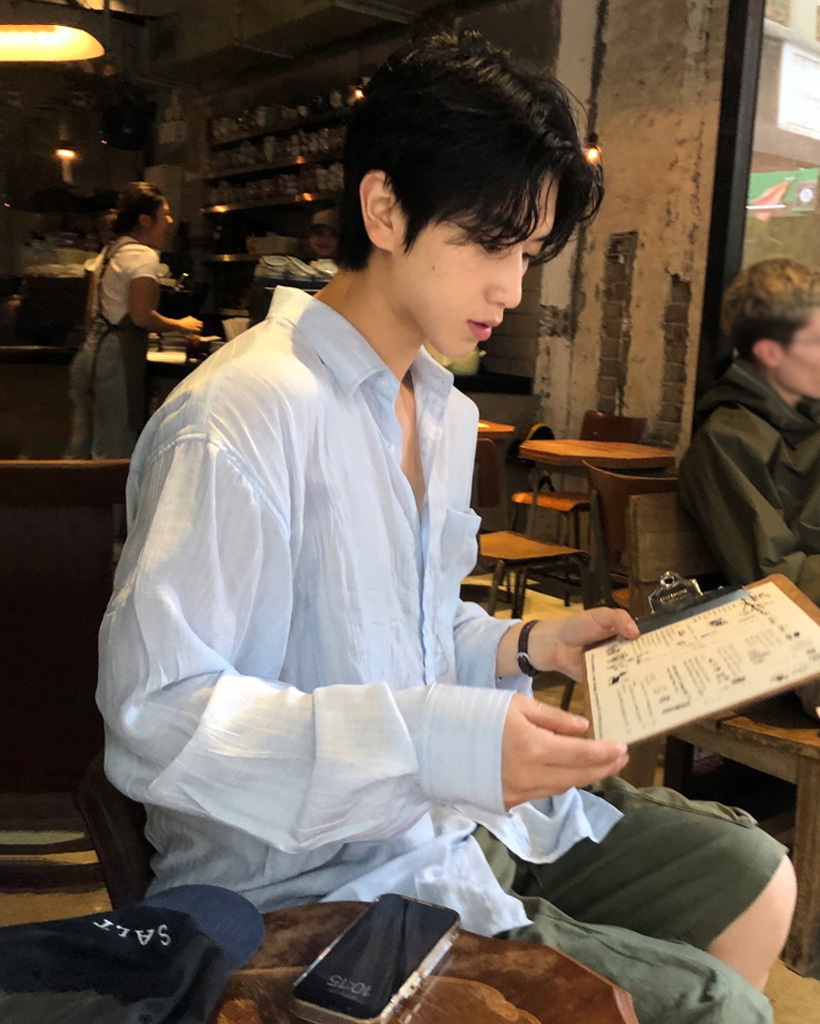 Hipo linnen stripe shirt (5color)