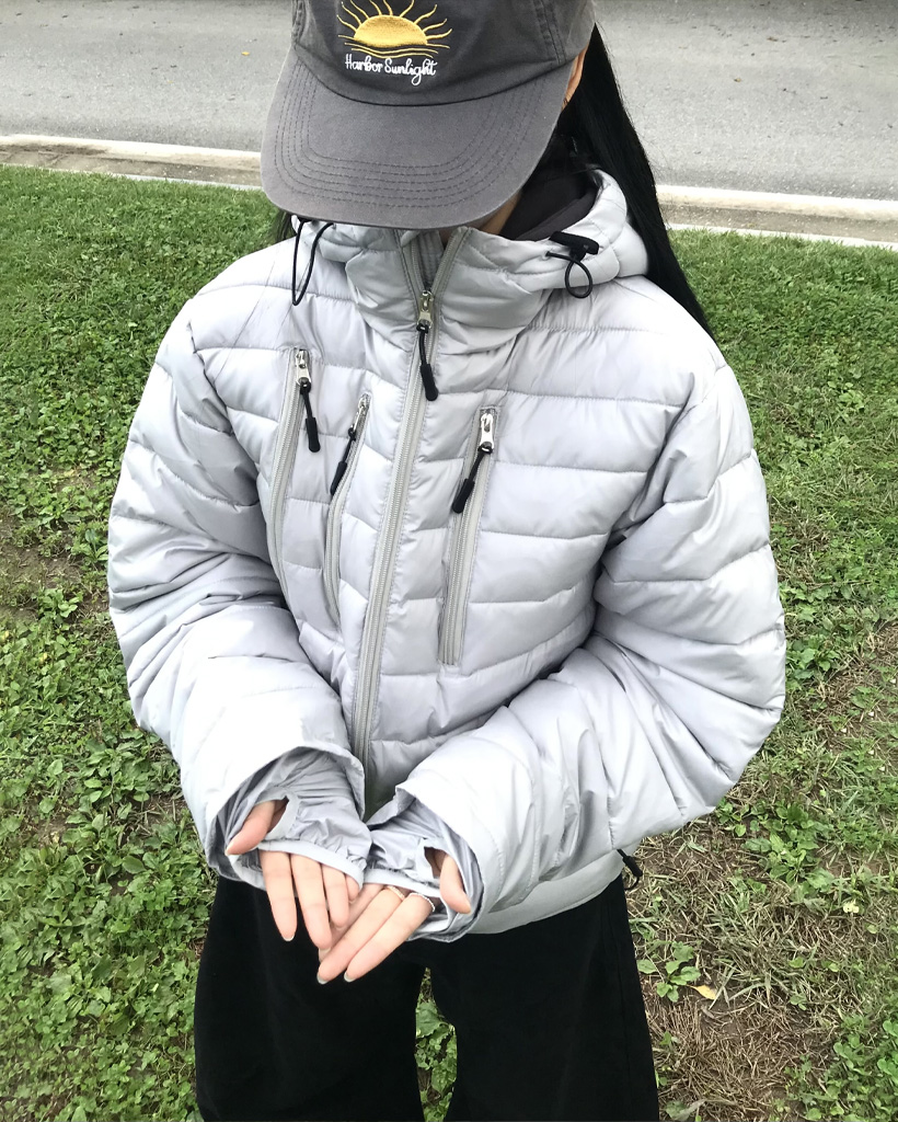 ポケッフード付きライトダウンジャケット | ファッション通販サイト NUGU