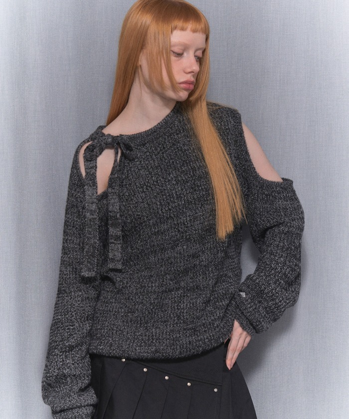ニット セーター 「MADE」 レレットサマーボートネックオーバーフィットニット レディース MADE] レレットサマーボートネックオーバーフィットニット