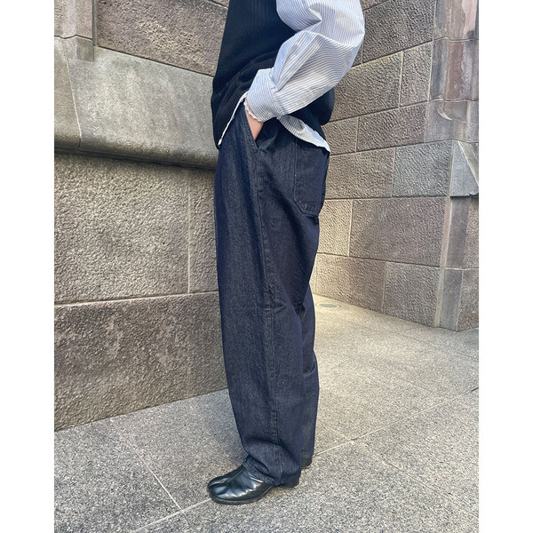 韓国トレンド♥ピンタックワイドデニムパンツ/追跡有 楽天市場】ダートンサイドピンタックウォッシュワイドデニム