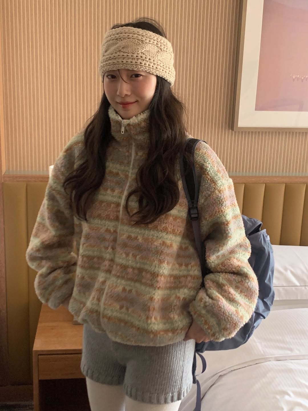 (2color)ボアフリースジャケット