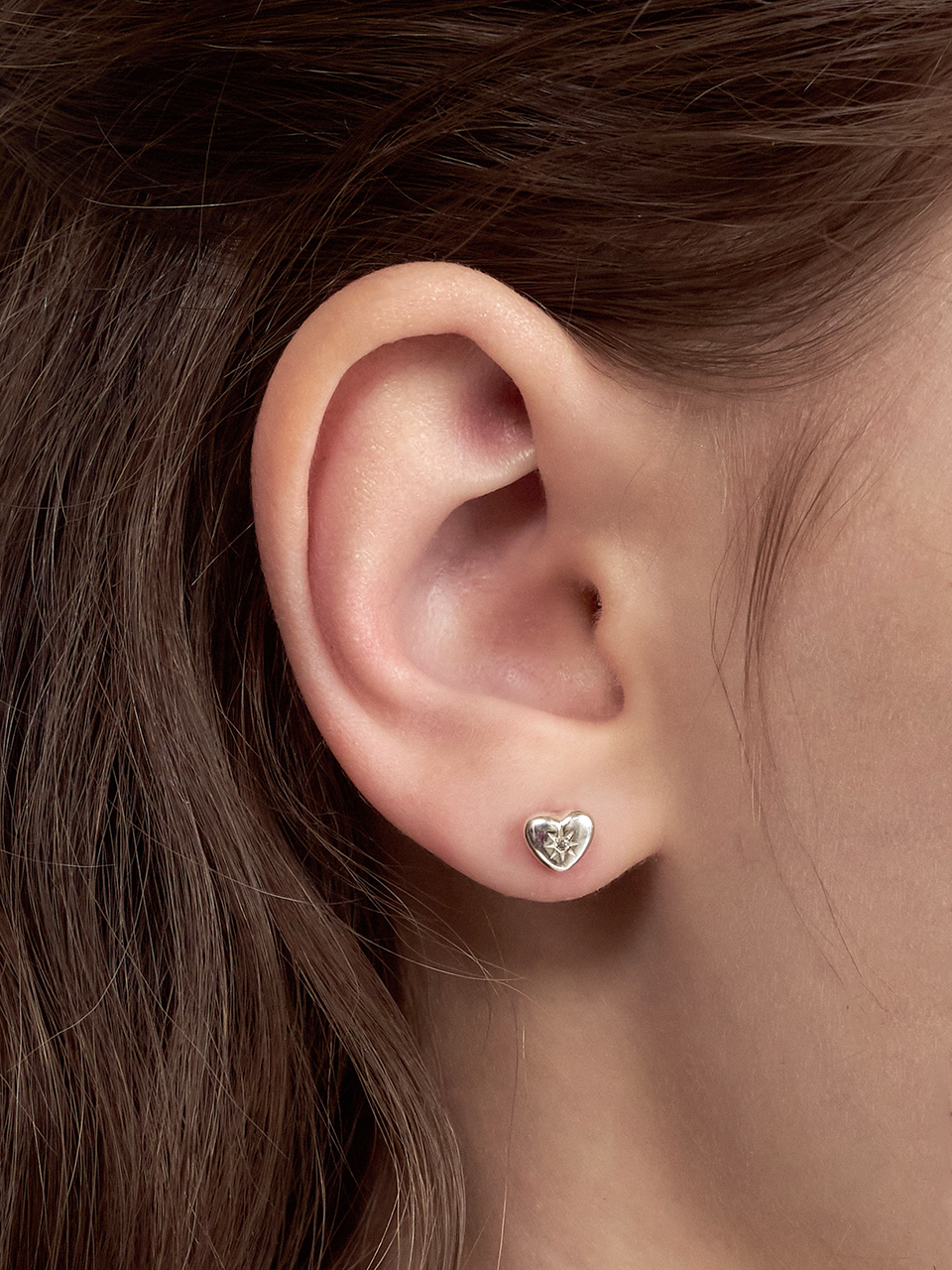 heart in star earring