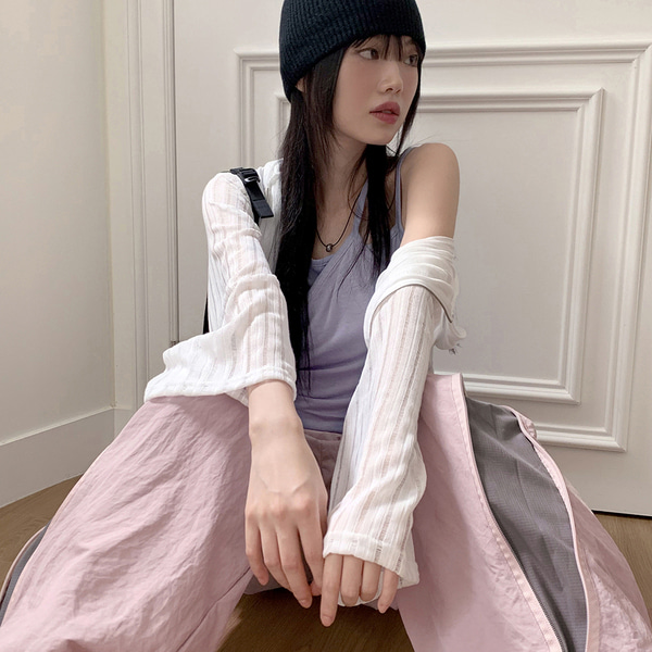 シースルークロップドフード付きカーディガンパーカー | ファッション