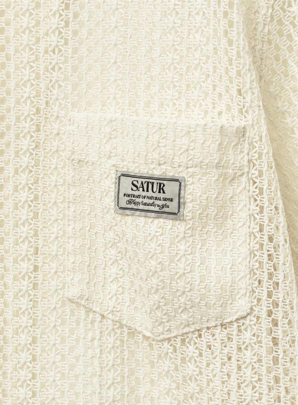 [25SS]★SATUR★Crochet Open Collar Half Shirt★半袖シャツ MUSINSA公式 | SATUR Crochet open collar half shirt cream