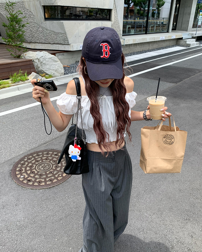 Vintage〈ピンストライプ ワイドスラックス 80s ネイビー TALON〉 80s ストライプ スラックス ストレート ワイド 紺 ネイビー