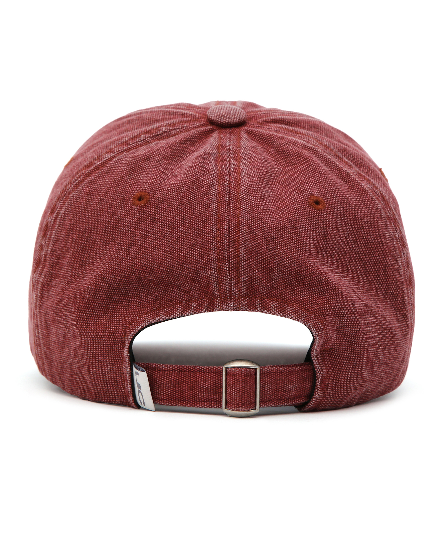 【BADBLOOD】オバル ロゴウォッシュド キャンプキャップ - ベ UC / BIO WASHED B B / OX RED(ウォッシンｸﾞ コットン ﾍﾞース
