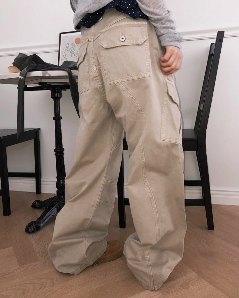 unisex]カーゴワイドパンツ | ファッション通販サイト NUGU