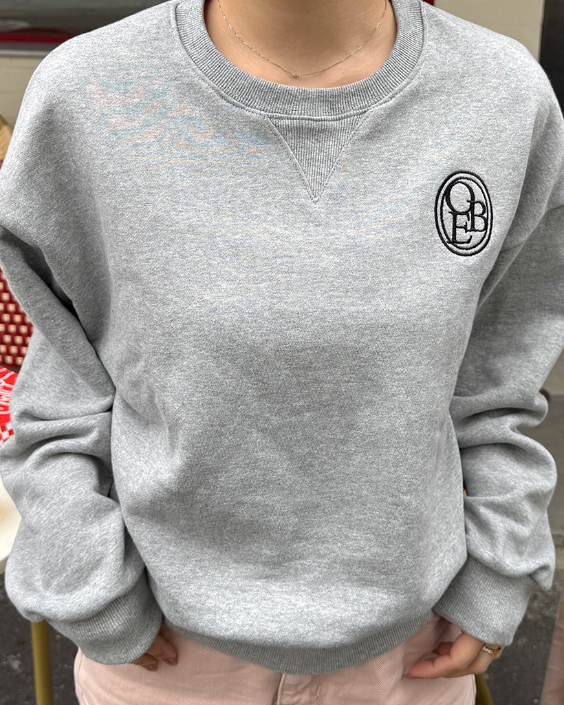 エンブロイダリークロップドスウェットシャツ | ファッション通販