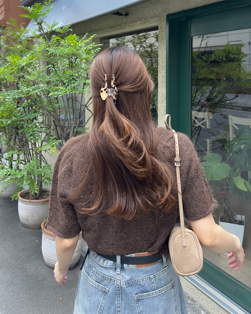 レオパードハーフサークルヘアクリップ | ファッション通販サイト NUGU