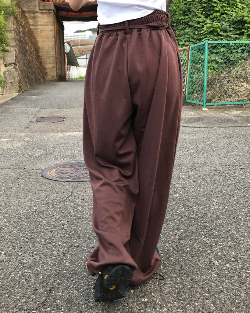 punkandyo スウェットパンツ a.p.o.v. -ankoROCK's select- ストリートロゴプリントワイド