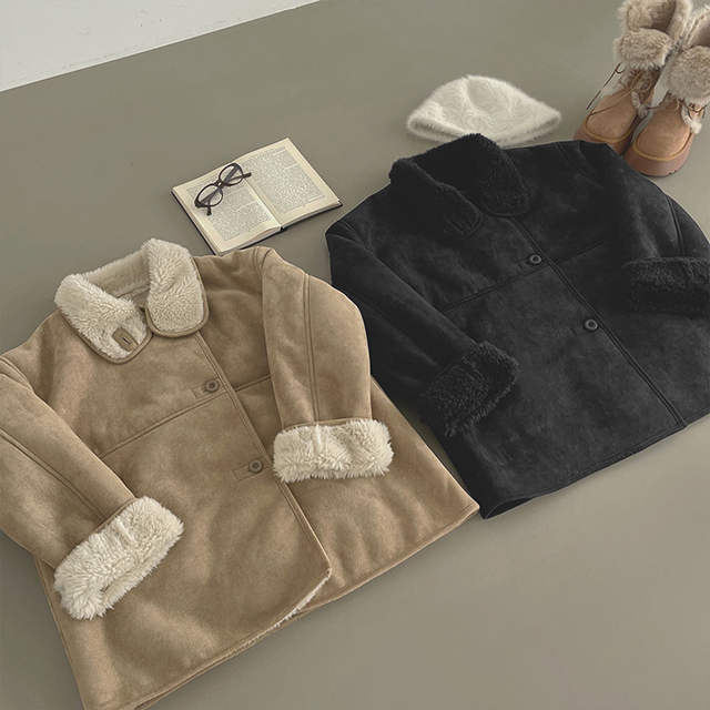 ハイネックファースエードムートンコート | ファッション通販サイト NUGU