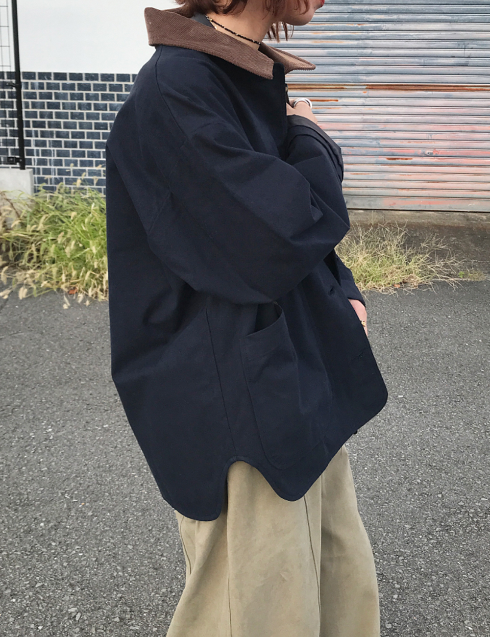 コーデュロイ襟ジャケット | ファッション通販サイト NUGU