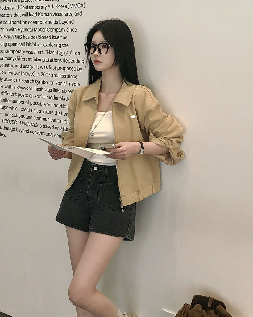 ハーフデニム 田邊の角煮さん着用 ORIGINAL) ペッパー、フロントポケットデニムショートパンツ