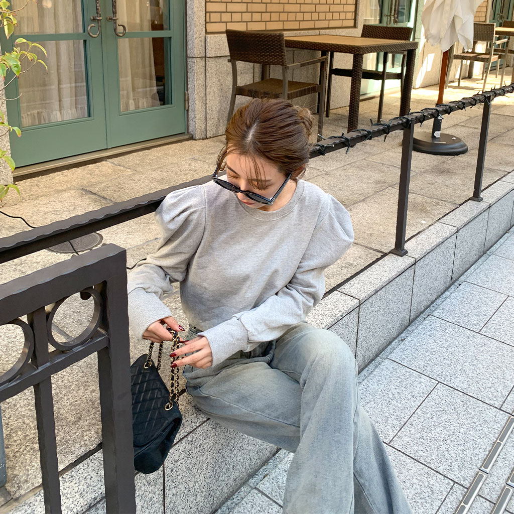 パフスリーブスウェットシャツ | ファッション通販サイト NUGU