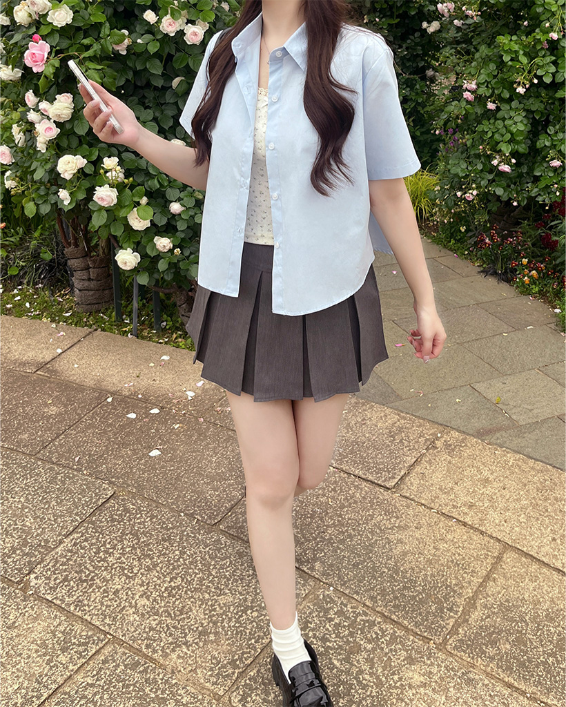 ビッグプリーツミニスカート | ファッション通販サイト NUGU