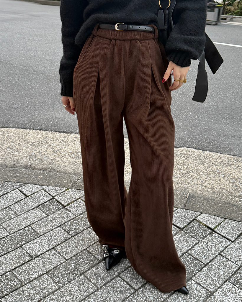 kolor ダメージ加工 コーデュロイ ワイドパンツ GOLDBEIGE kolor ダメージ加工 コーデュロイ ワイドパンツ GOLDBEIGE