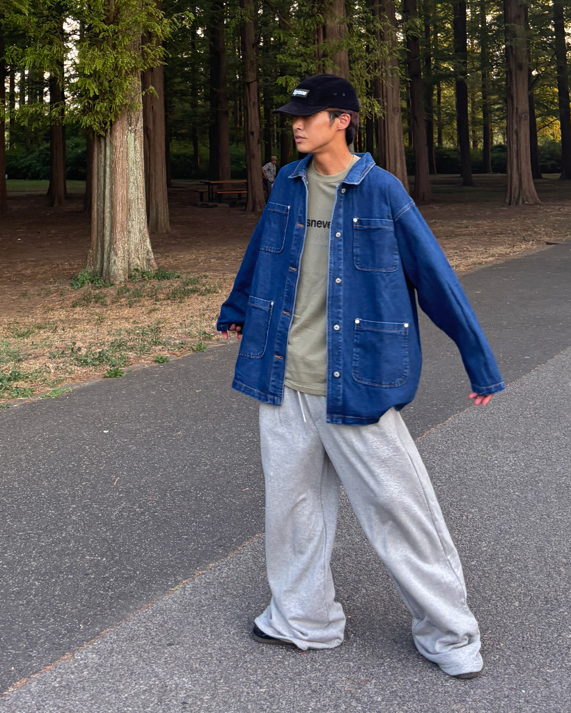 ユニセックス）ルーズフィットベルトスウェットパンツ | ファッション