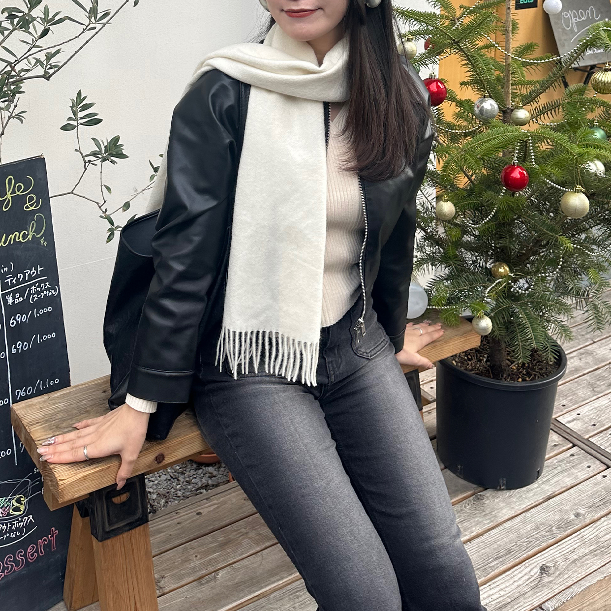 OWN nugu ascloレザージャケット　短丈　クロップド クロップドレザージャケット | ファッション通販サイト NUGU