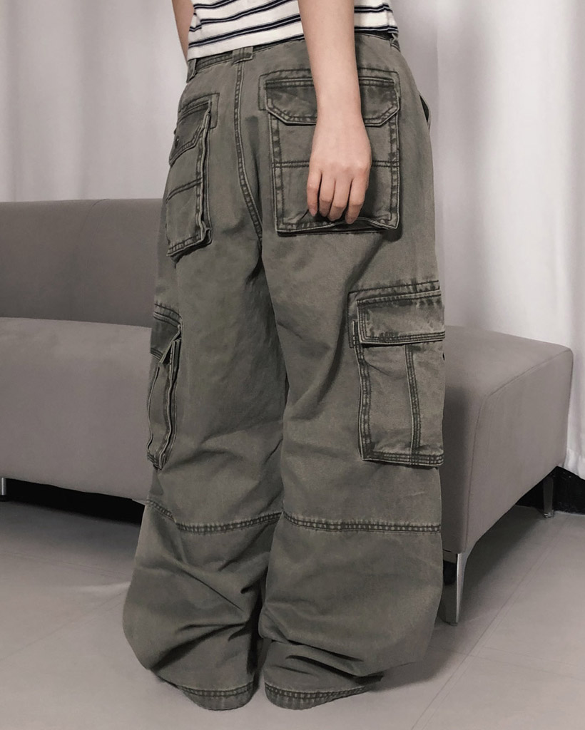 カーゴワイドジョガーパンツパンツ | ファッション通販サイト NUGU