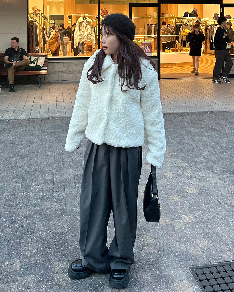 カラーボアジャケット | ファッション通販サイト NUGU