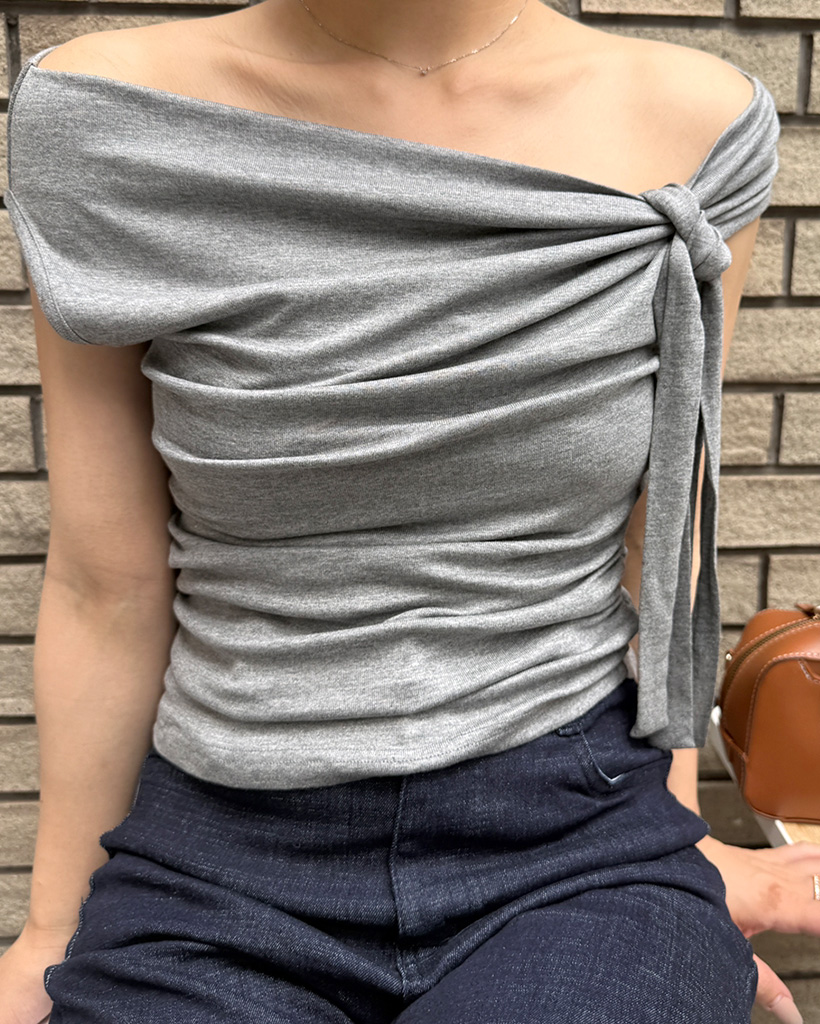 タグ付き　オープンリボンTシャツ 108836_db05.jpg?20240410185351