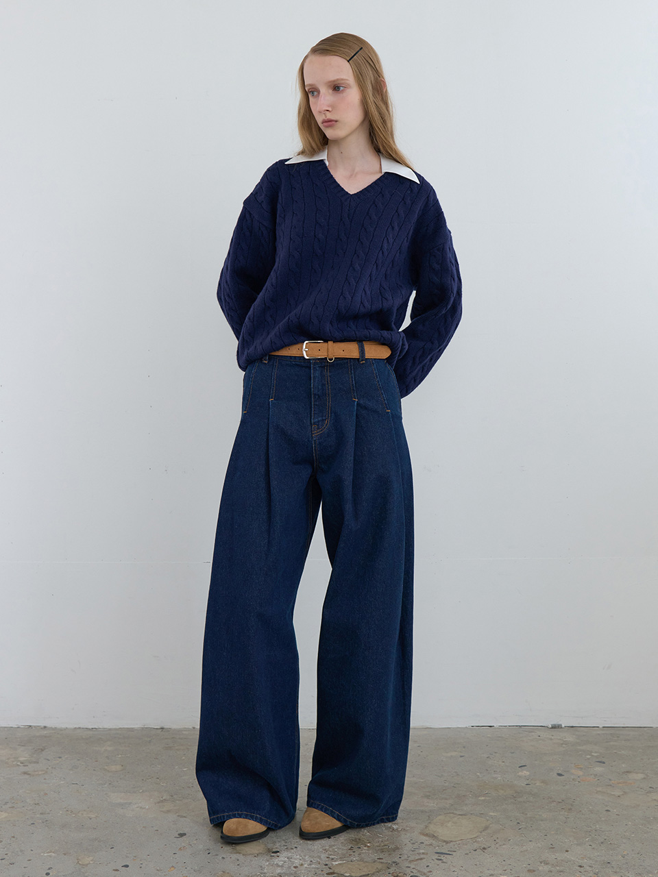 新品/Wedgehog Mock Knit - Navy XLサイズ Wedgehog Mock Knit - Navy | CLUBHAUS 新品/Wedgehog Mock Knit