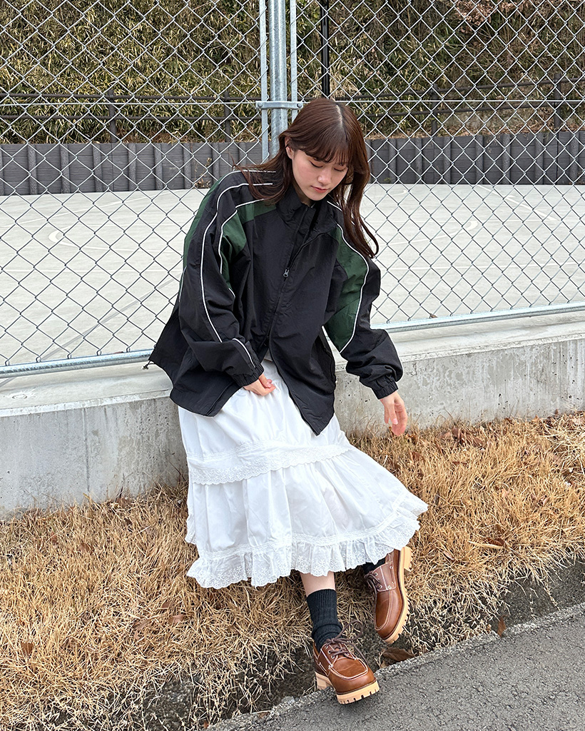 y's 　しわ加工　コットン　デザイン　ロングスカート y's しわ加工 コットン デザイン ロングスカート - メルカリ